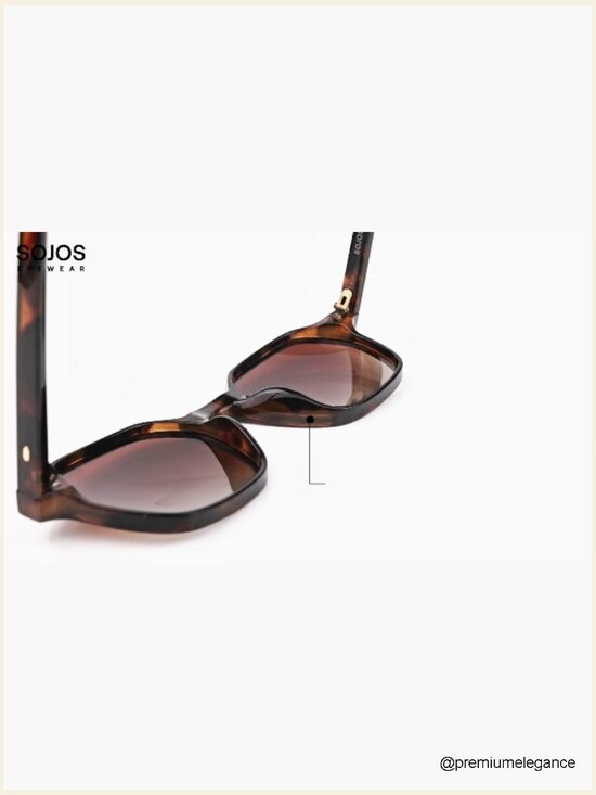 Retro Square Polarized Sunglasses Trendy 70s Thin Slim Shades